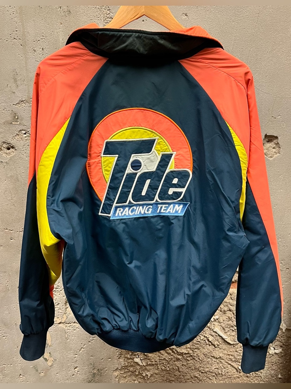 Tide Racing Team Vintage 80s Osterman Reversible Racing Jacket Nascar USA Made
